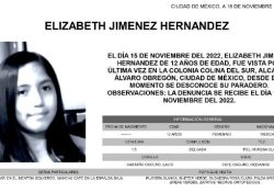 Elizabeth, de 12 años, desapareció en la CDMX tras abordar camión escolar; familiares exigen su aparición