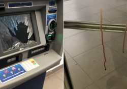 Vandalizan cajeros en sucursal bancaria; en un Oxxo el viernes, en un Banamex este lunes