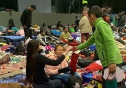 Frío obliga a más de 2 mil migrantes a refugiarse en albergue de Tamaulipas