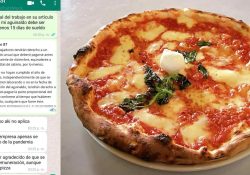 Joven recibe pizza como aguinaldo:’Deberías estar agradecido con la remuneración’, contestó “Irma” de RH