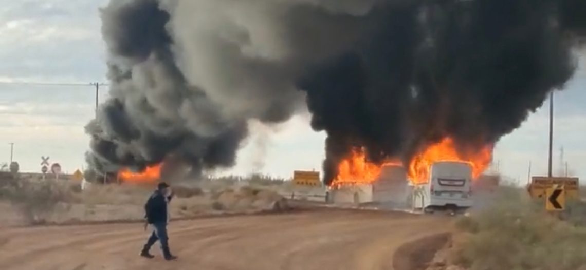 Investiga Fiscalía incendio de Camiones mineros en Caborca; descartan relación con eventos de Sinaloa