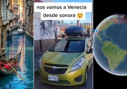 Nogalense busca llegar en su auto desde Sonora hasta Venecia