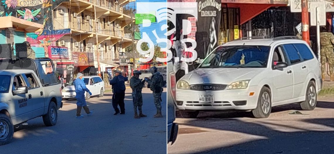 Hombres armados ejecutan a persona en pleno centro de Empalme