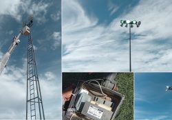 Repara Servicios Públicos de Guaymas reflectores en Unidad Deportiva