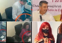 Exhiben a senadora de Morena y funcionarios de Layda Sansores
