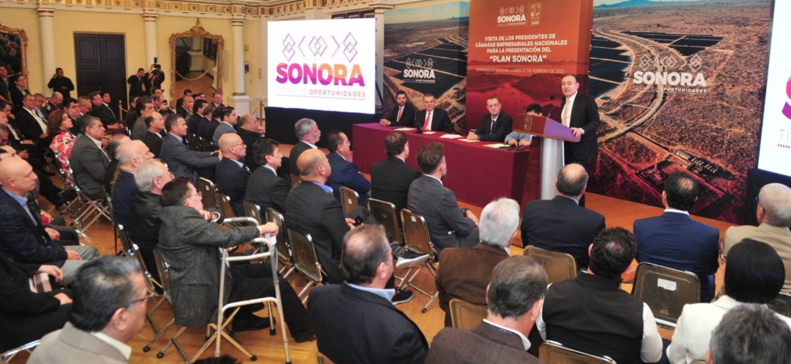 Líderes de cámaras empresariales nacionales respaldan el Plan Sonora: gobernador Alfonso Durazo