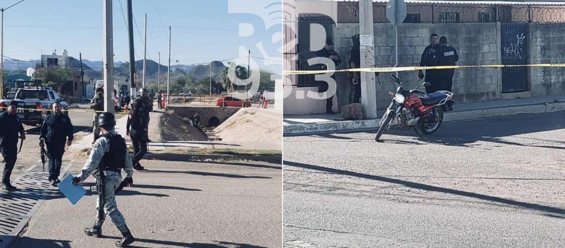 Concretan ejecución contra motociclista en norte de Guaymas