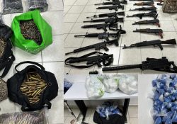 Asegura Mesa Estatal de Seguridad arsenal y droga en San Luis Río Colorado