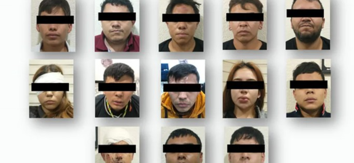 Atrapan a 13 integrantes de grupo armado con fuerte arsenal en Tula