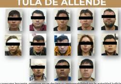 Atrapan a 13 integrantes de grupo armado con fuerte arsenal en Tula
