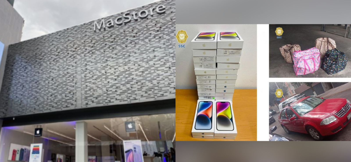 Detenidas tres personas por el robo de 185 iPhones de una tienda de Apple en Ciudad de México