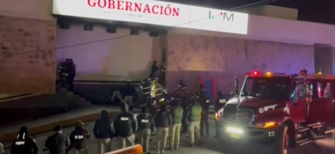 Son 8 presuntos responsables del incendio en estación de Ciudad Juárez; agentes federales, de migración y guardias privados: SSPC
