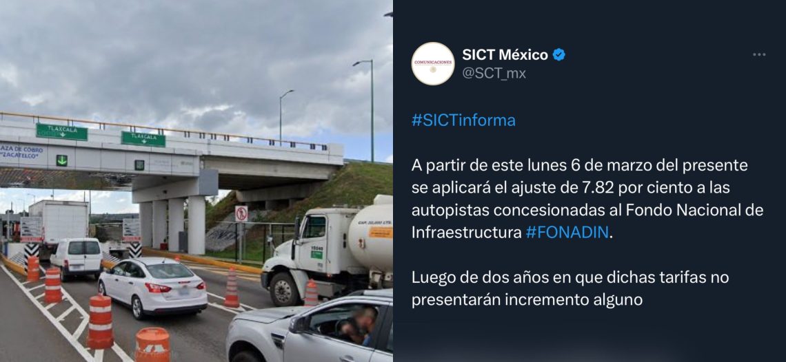 Siempre si aumentaron las tarifas carreteras; hace una semana la SICT negaba este paso