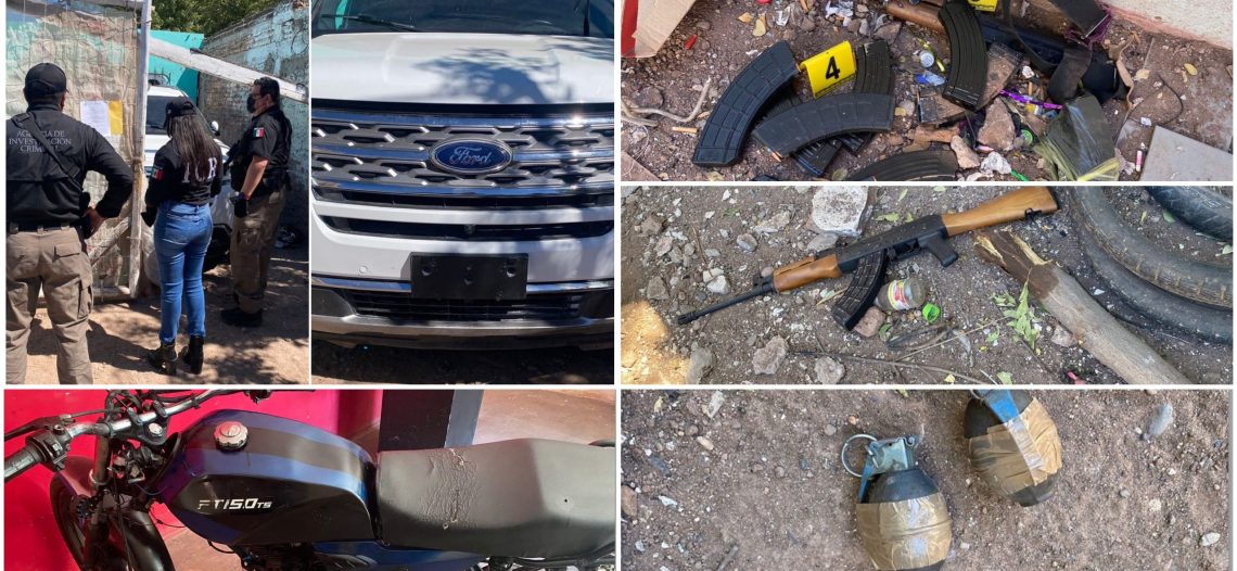 Decomisa Mesa de Seguridad armas, granadas y vehículos en Cajeme