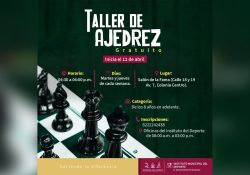 Ofrecerá Instituto Municipal del Deporte “Taller de Ajedrez” gratuito