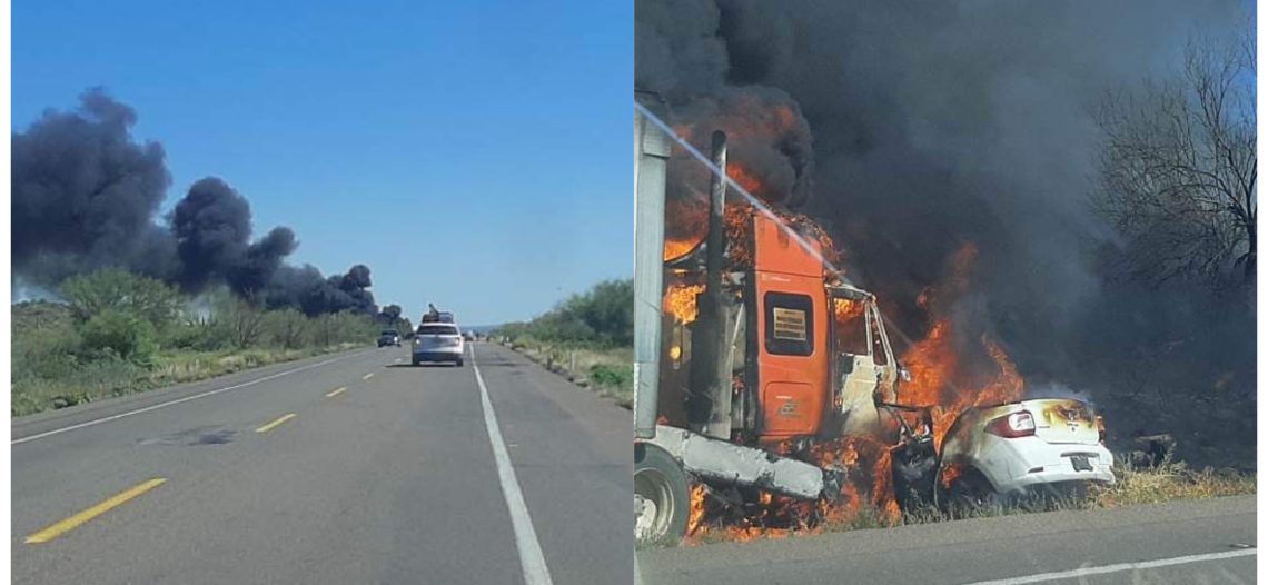 Fatal accidente deja 4 personas sin vida en carretera  Caborca – Sonoyta