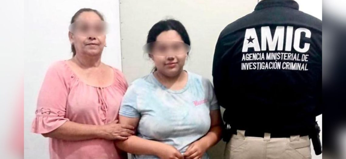 Madre e Hija localizadas en Guaymas por agentes AMIC, víctimas de engaño con fines de extorsión.