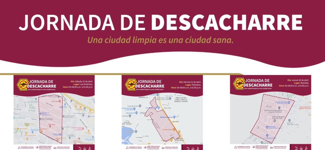 Llevará Ayuntamiento de Guaymas jornada de descacharre a las colonias Marsella, Petrolera y Las Américas