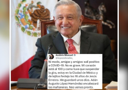 Se negaba, pero AMLO da positivo a Covid; suspendió su gira por Yucatán
