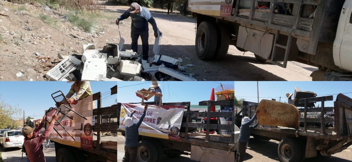 Recolecta Ayuntamiento de Guaymas 3.2 toneladas de ‘cacharros’.