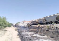 Descarriló el tren en Querobabi; acude Protección Civil a atender el percance