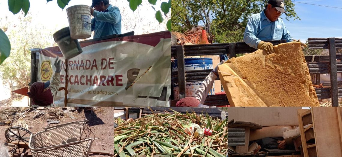 Continúa jornada de descacharre con atención a colonias; recolectan 4.8 toneladas de “cacharros”