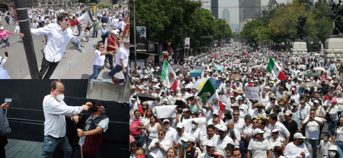 Las marchas de apoyo a la SCJN obligan a retirar el plantón frente a su sede