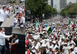 Las marchas de apoyo a la SCJN obligan a retirar el plantón frente a su sede