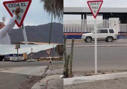 Se suma negocio privado al ordenamiento urbano; apoyan a Tránsito con señalamiento vial