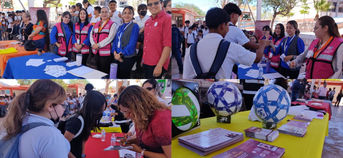 Participa DIF Guaymas en Jornada Permanente por la Paz; lleva servicios a estudiantes de Secundaria Técnica 30