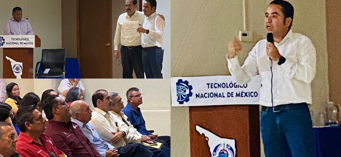Explica Heriberto Aguilar metas de infraestructura a estudiantes y maestros del ITG