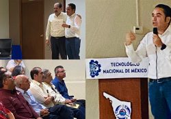 Explica Heriberto Aguilar metas de infraestructura a estudiantes y maestros del ITG