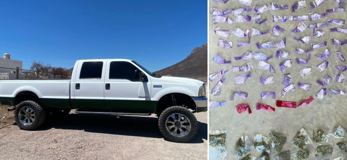 Localizan  SEDENA  y PESP vehículo con más de 150 envoltorios de narcótico durante acciones contra el delito en Guaymas