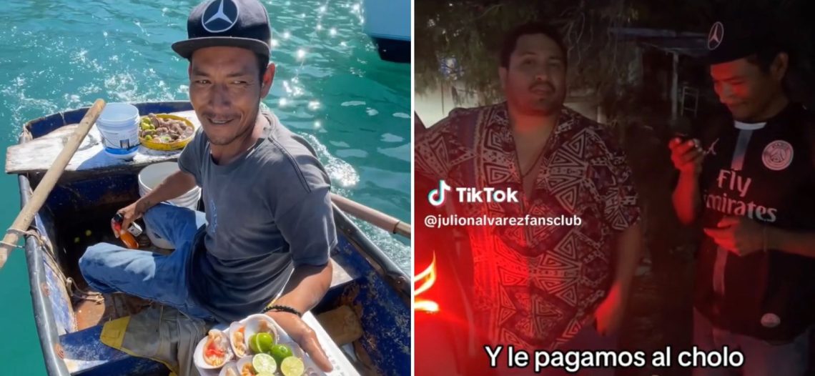 Tuvieron que fiarle los mariscos a Julión Álvarez, en San Carlos