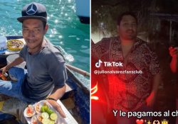 Tuvieron que fiarle los mariscos a Julión Álvarez, en San Carlos