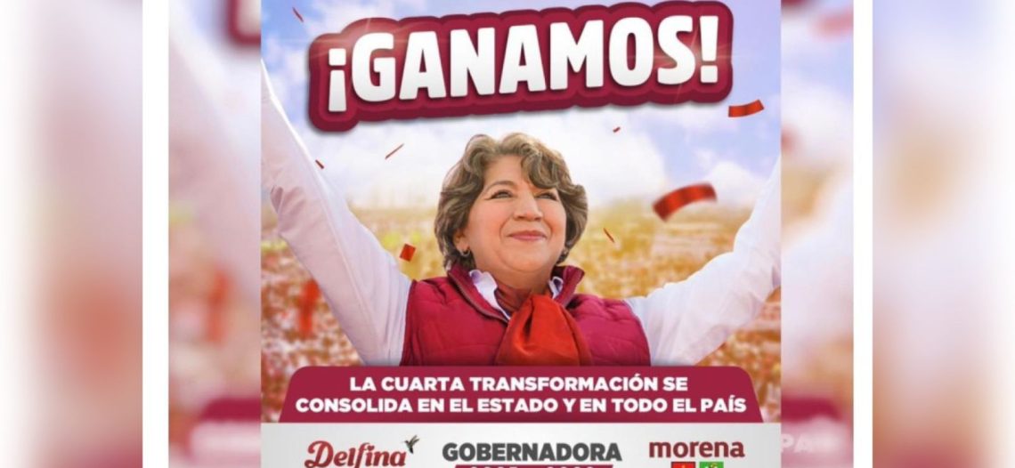 Morena proclama el triunfo en Edomex; Mario Delgado felicita a Delfina Gómez