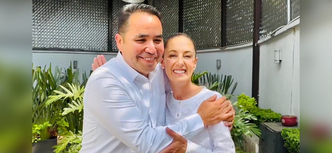 Sheimbaun celebra el apoyo de Heriberto Aguilar
