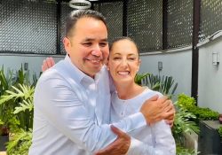 Sheimbaun celebra el apoyo de Heriberto Aguilar