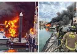 Muere calcinada una persona en incendio de Yate «El Cielo» en Baja California Sur