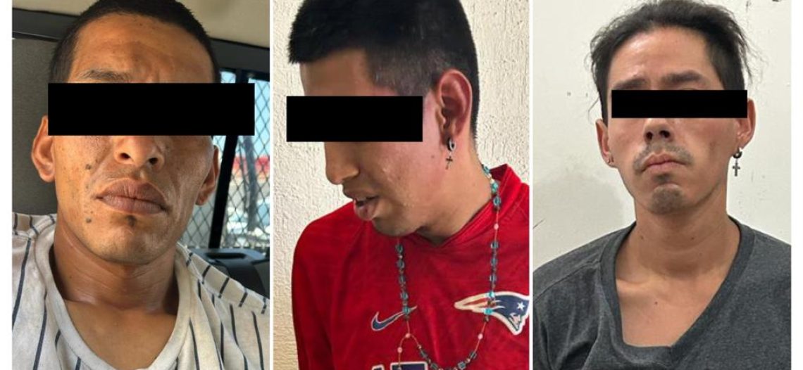 Detienen a tres sujetos armados y en posesión de droga; se les investiga por hechos violentos