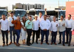 Fortalece Alfonso Durazo servicio de transporte con entrega de 163 unidades