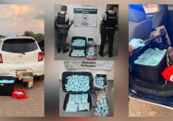 Conducía con el auto ponchado y los quiso ayudar la GN: traían 539 mil pastillas de fentanilo