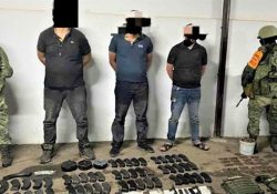 Patrullaje en la sierra de Sinaloa: detienen a sujetos con un arsenal; hasta un “Barret” traían