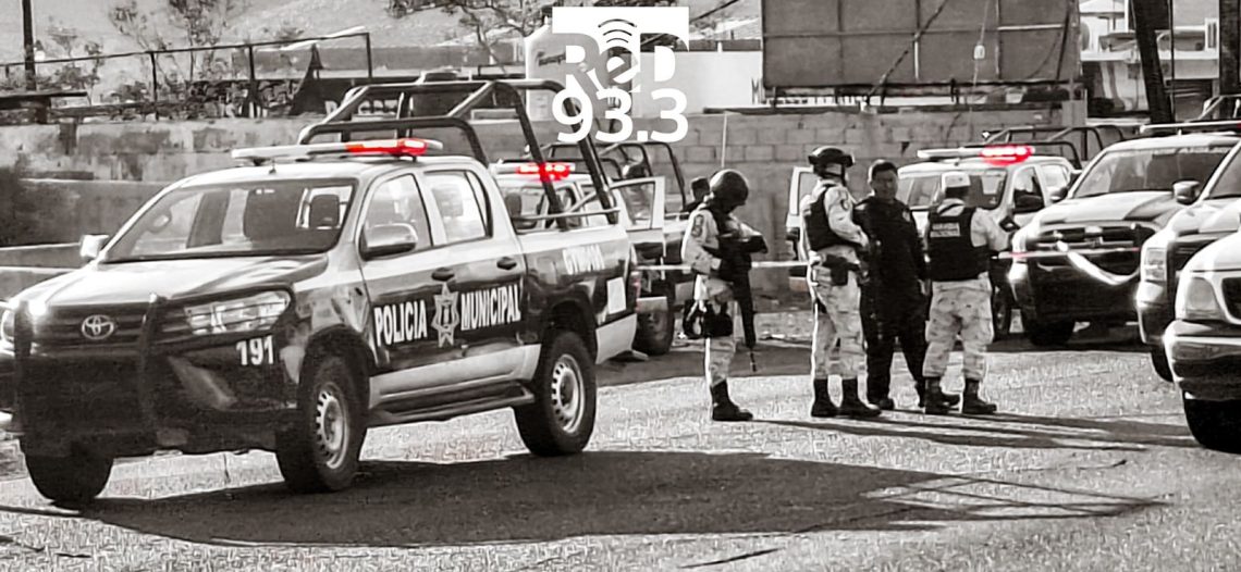 Agresión armada en contra de Policías Municipales de Guaymas deja un elemento sin vida en el lugar