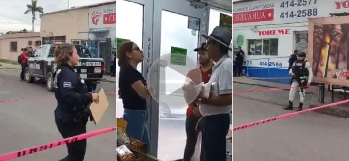 Feminicidio en Cajeme: septuagenario discute con joven mujer en carnicería; regresa y la mata a balazos