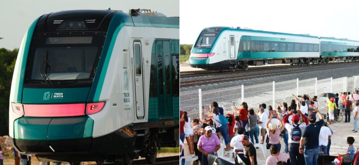 Así lució el primer viaje de prueba del Tren Maya de Campeche a Yucatán