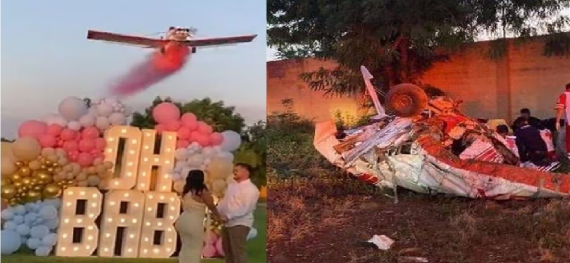 Muere piloto de avioneta en fiesta de revelación del sexo de un bebé en Navolato, Sinaloa