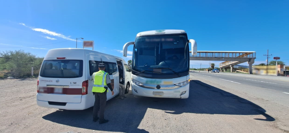 En cuatro días, personal del INM y la GN aseguró en Sonora a 520 migrantes
