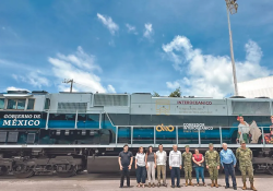 AMLO realiza recorrido de prueba a bordo del Tren Interoceánico del Istmo de Tehuantepec