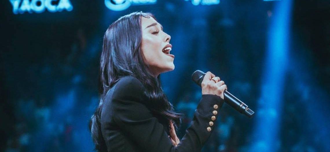 Danna Paola venció uno de sus grandes miedos tras cantar Himno Nacional